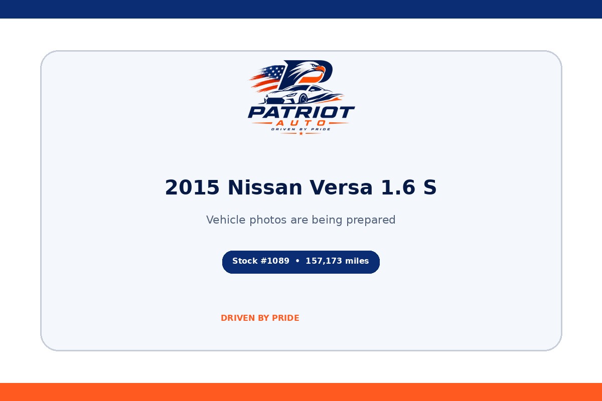 2015 Nissan Versa 1.6 S