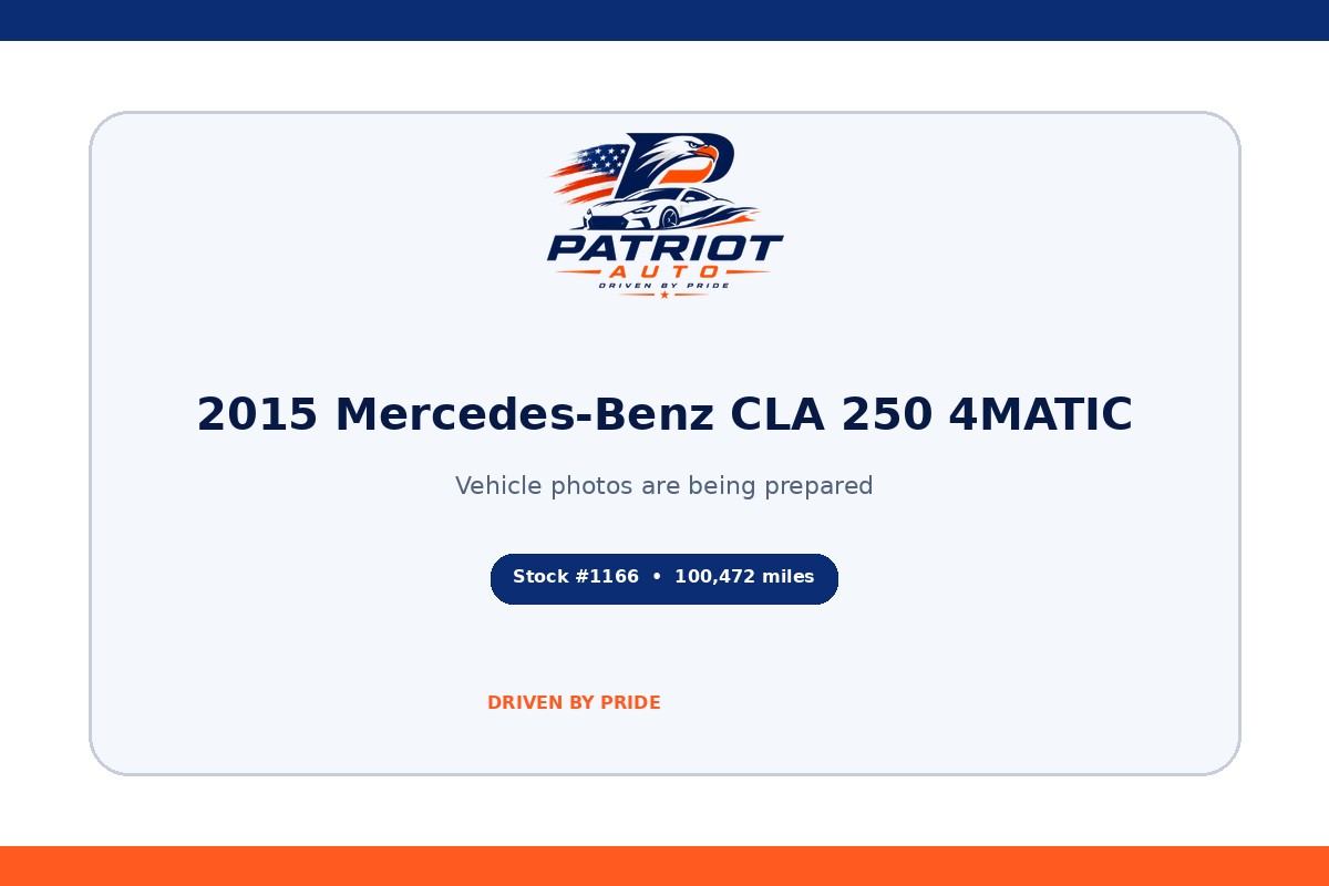 2015 Mercedes-Benz CLA 250 4MATIC
